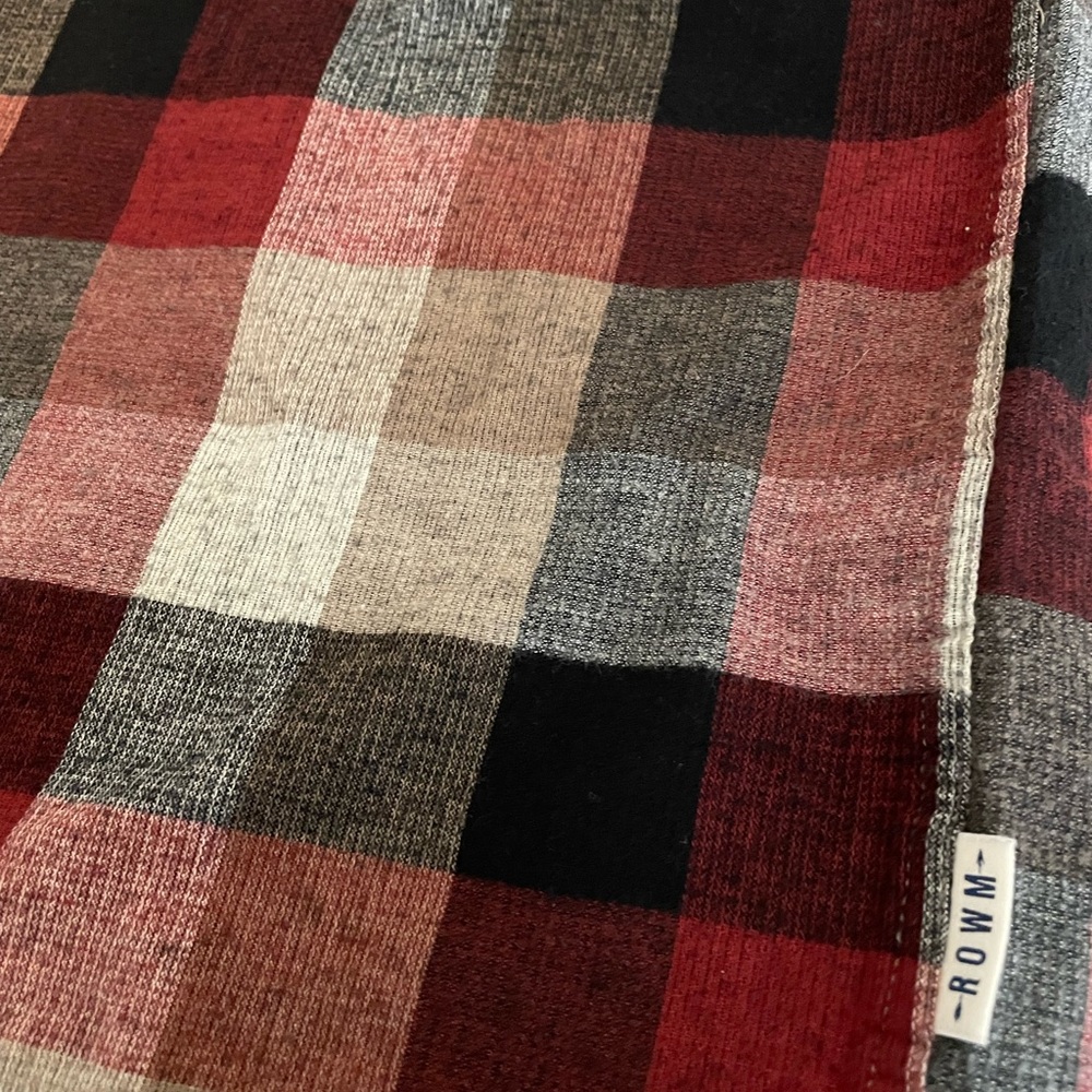 Men's Plaid Shirt - Red, Black, and Brown - Picture 8 of 9
